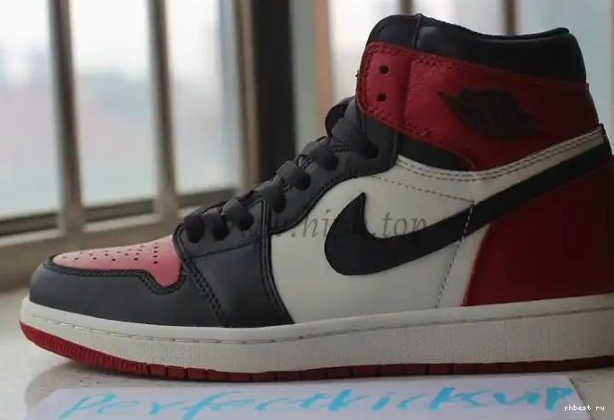 GOD IN THE ONLY PK AIR BEST BRED THE RETAIL LEATHER TOE JORDAN 1 MARKET VERSION CORRECT 0503